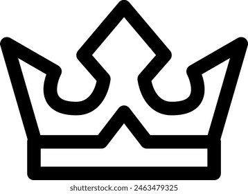 Line style icon related to crown