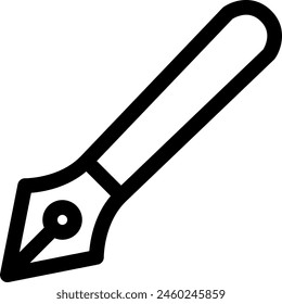 Line style icon related to design, pen