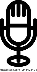Line style icon related to device, microphone, voice, acoustic, announce