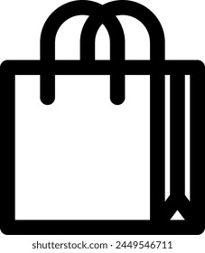 Line style icon related to e-commerce, shopping bag, bag, shop, shopping, purchase, store, buy, sale