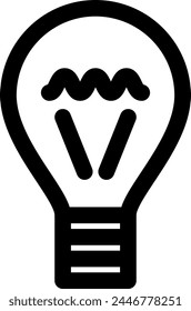 Line style icon related to energy, light bulb, power generation, lighting, light, electricity, electric light