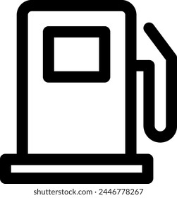 Line style icon related to energy, gas station, petroleum, oil, fossil fuel, crude oil, fuel, gasoline