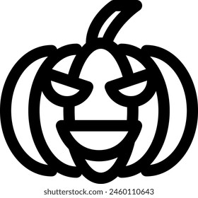 Line style icon related to halloween, pumpkin, lantern, jack-o-lantern