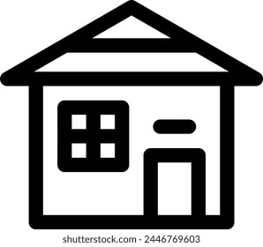 Line style icon related to house, home, architecture, estate