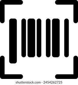 Line style icon related to IT, barcode, scan
