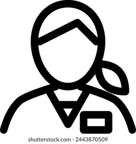 Line style icon related to medical, nurse, woman, female