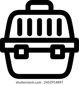 Line style icon related to pet, cage, pet cage, carry bag, carrying