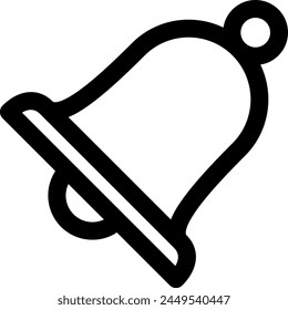 Line style icon related to shopping, bell, notice, alarm