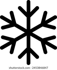Line style icon related to weather, snow, snowflake, cold, winter