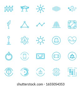 line style icon set design, futuristic virtual technology modern innovation digital entertainment tech and simulation theme Vector illustration