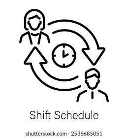 Ein Liniensymbol für den Schichtplan