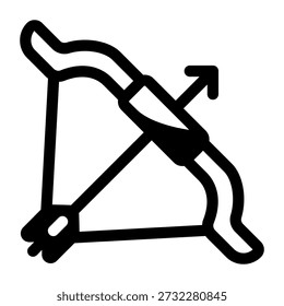 Icono de estilo de línea que muestra la flecha de arco
