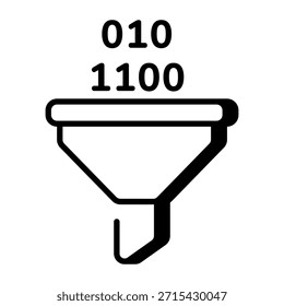 Icono de estilo de línea que muestra el Filtrar de datos