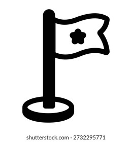 Symbol für Linienstil mit Meilenstein