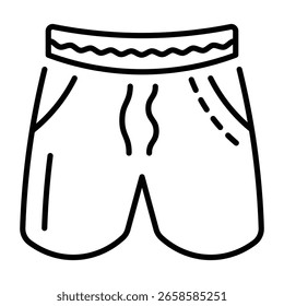 Um ícone de estilo de linha mostrando os curtos