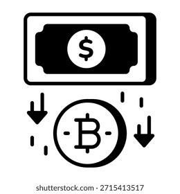 Um ícone de estilo de linha mostrando a geração de tokens