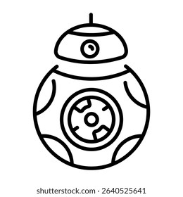 A line style icon of a smart ai camera