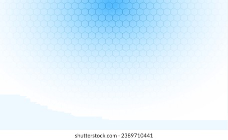 line style modern geometric hexagonal structure pattern background vector