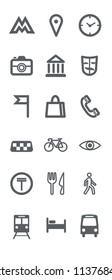 Line style pictographs