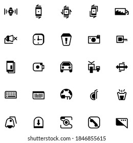 Icono de interfaz de usuario de smartphone de estilo de línea