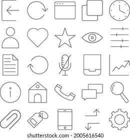 Line Style vector icons which can easily modify or edit