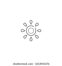 Line Sun Icon