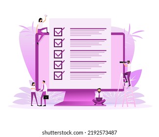 Line survey laptop in flat style green background. Vector icon. Vector flat. Line icon. Computer screen.