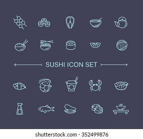 line sushi set