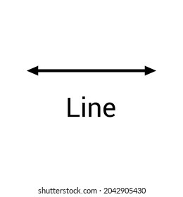line symbol in math vector