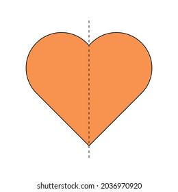 line symmetry heart