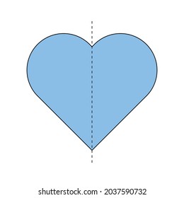 line of symmetry of heart