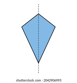 line of symmetry of kite