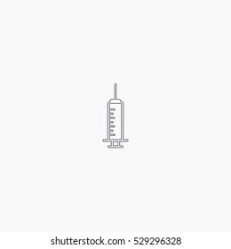line syringe icon