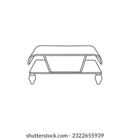 plantilla de ilustración de concepto de icono de tabla de línea, logotipo para su empresa