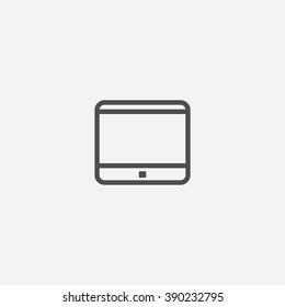 line tablet Icon