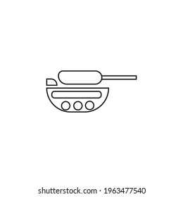 a line tank Icon outline
