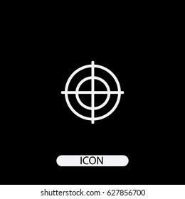 line target sign button icon vector illustration