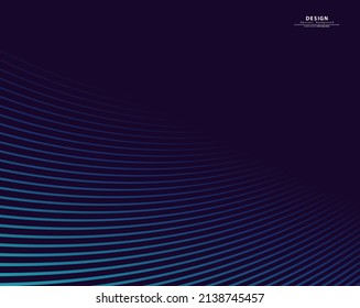 Line technology background. Stripe wave pattern design