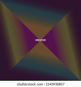 Line Technology Hintergrund. Strip-Wellenmuster-Design