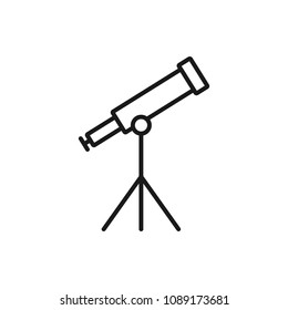 line telescope icon