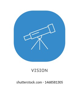 Line Telescope icon illustration isolated vector sign symbol