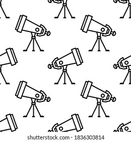 Line Telescope icon illustration isolated vector sign symbol