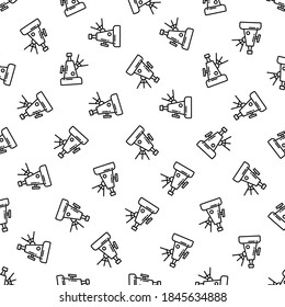 Line Telescope icon illustration isolated vector sign symbol