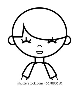line tender boy child with pijama and hairstyle