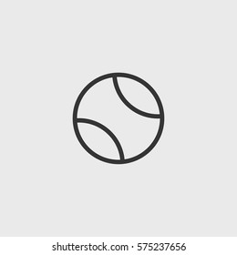 Line  tennis ball icon illustration isolated vector sign symbol