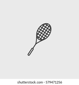 Line Tennis  icon illustration isolated vector sign symbol