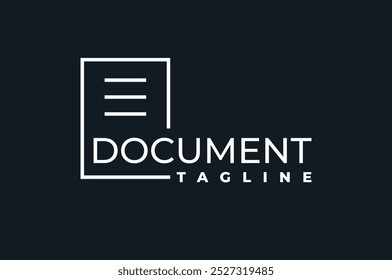 arquivo de documento de logotipo de texto de linha