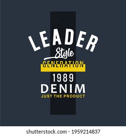 LINE TEXTURE ABSTRACT BACKGROUND, LEADER STYLE WORDS DESIGN, VECTOR FOR T SHIRT DESIGN.
