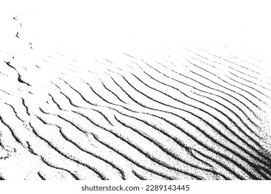 textura de línea de arena en el desierto