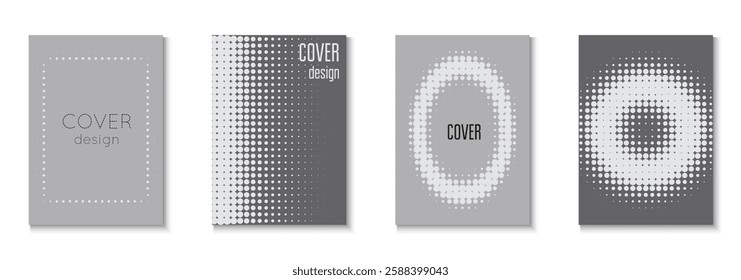 Line Texture Set. White 1980 Template. Color Art With Memphis Elements. Linear Frame With Geometric Design. Halftone Pattern. Abstract Black And Greyscale  Flyer. Grey Line Texture